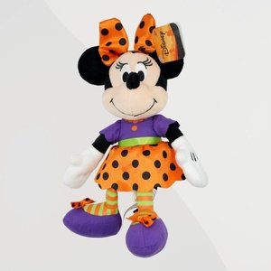 NWT Just Play Disney Halloween Bean Plush, Minnie Mouse, Kid's Toy  10"‎